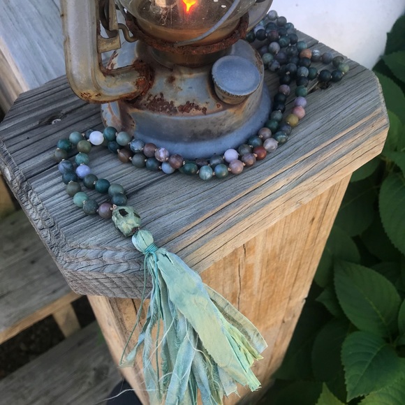Handmade 108 Bead Healing Mala Necklace - Picture 1 of 8